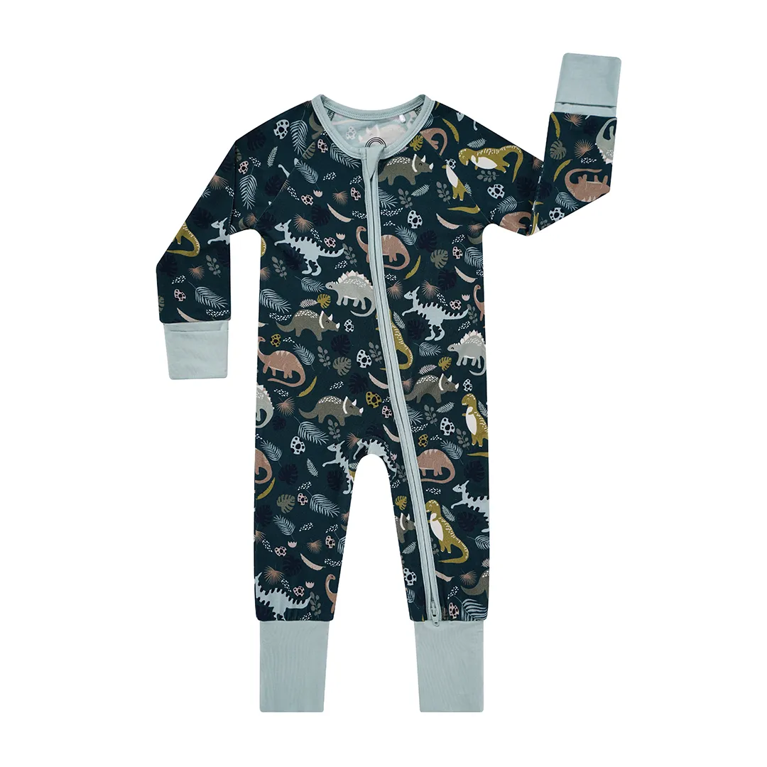 Emerson and Friends Prehistoric Friends Dinosaur Bamboo Convertible Romper