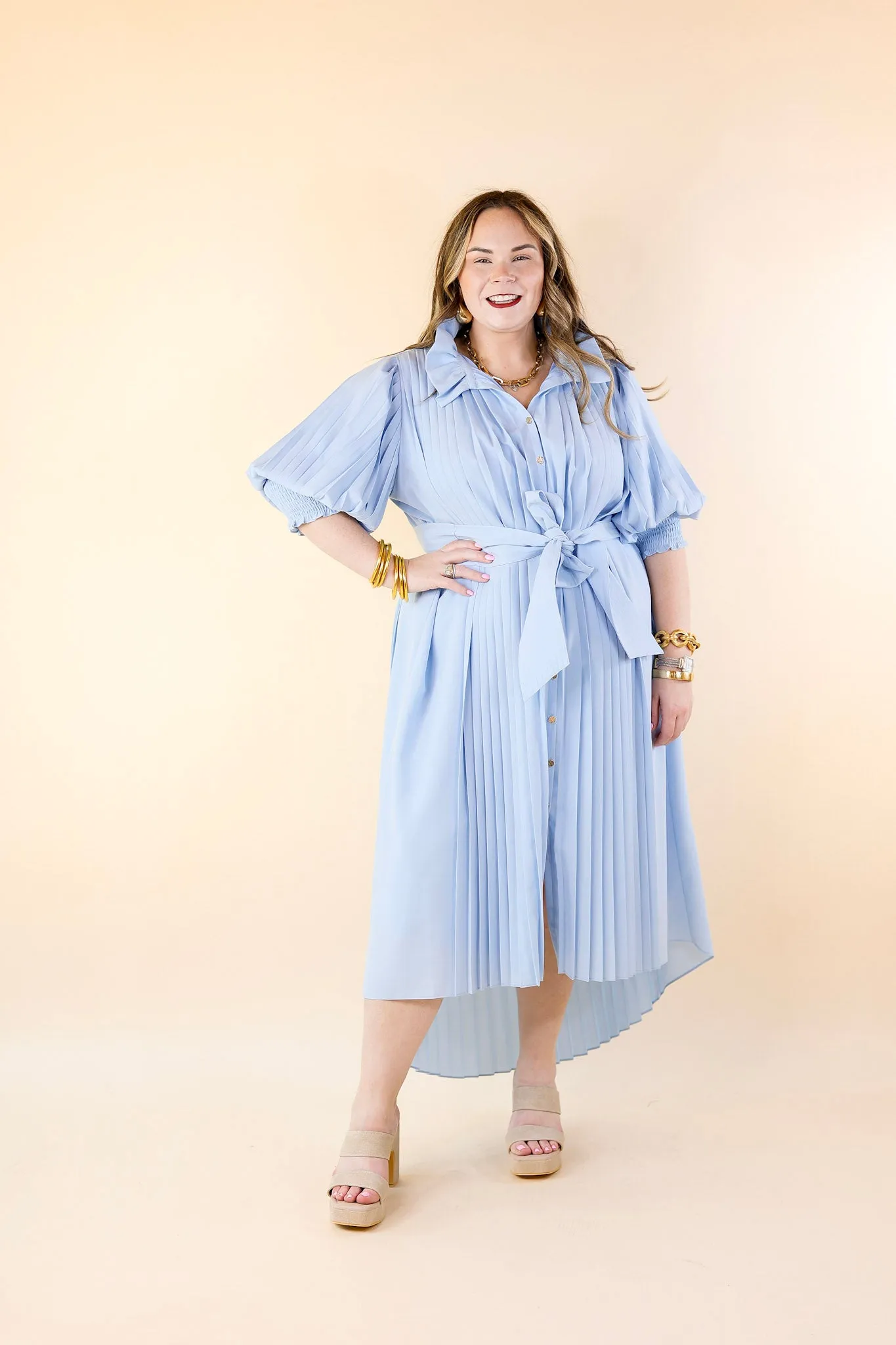 Emily McCarthy | Rowan Dress in Sail (Light Blue)