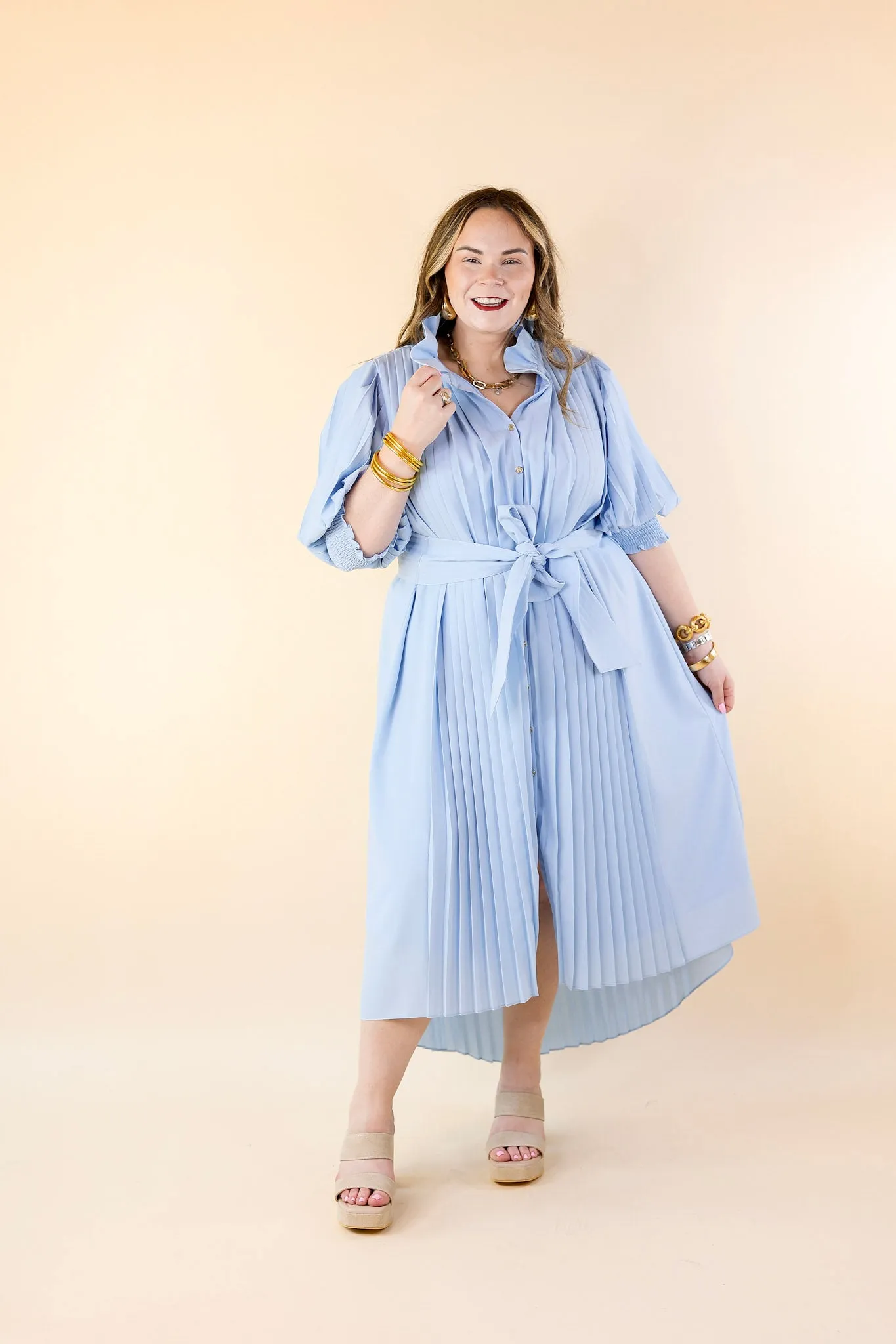 Emily McCarthy | Rowan Dress in Sail (Light Blue)