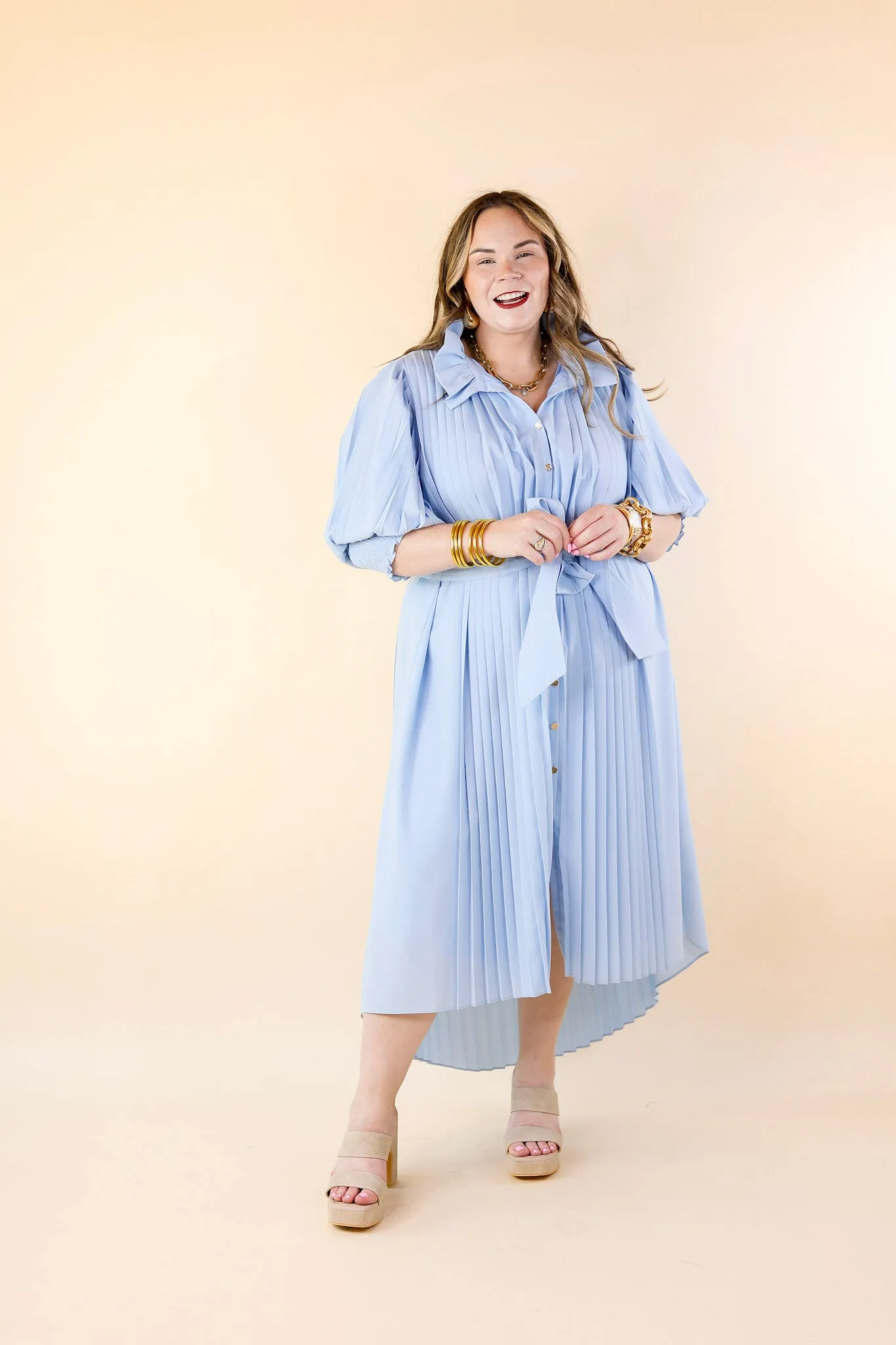 Emily McCarthy | Rowan Dress in Sail (Light Blue)