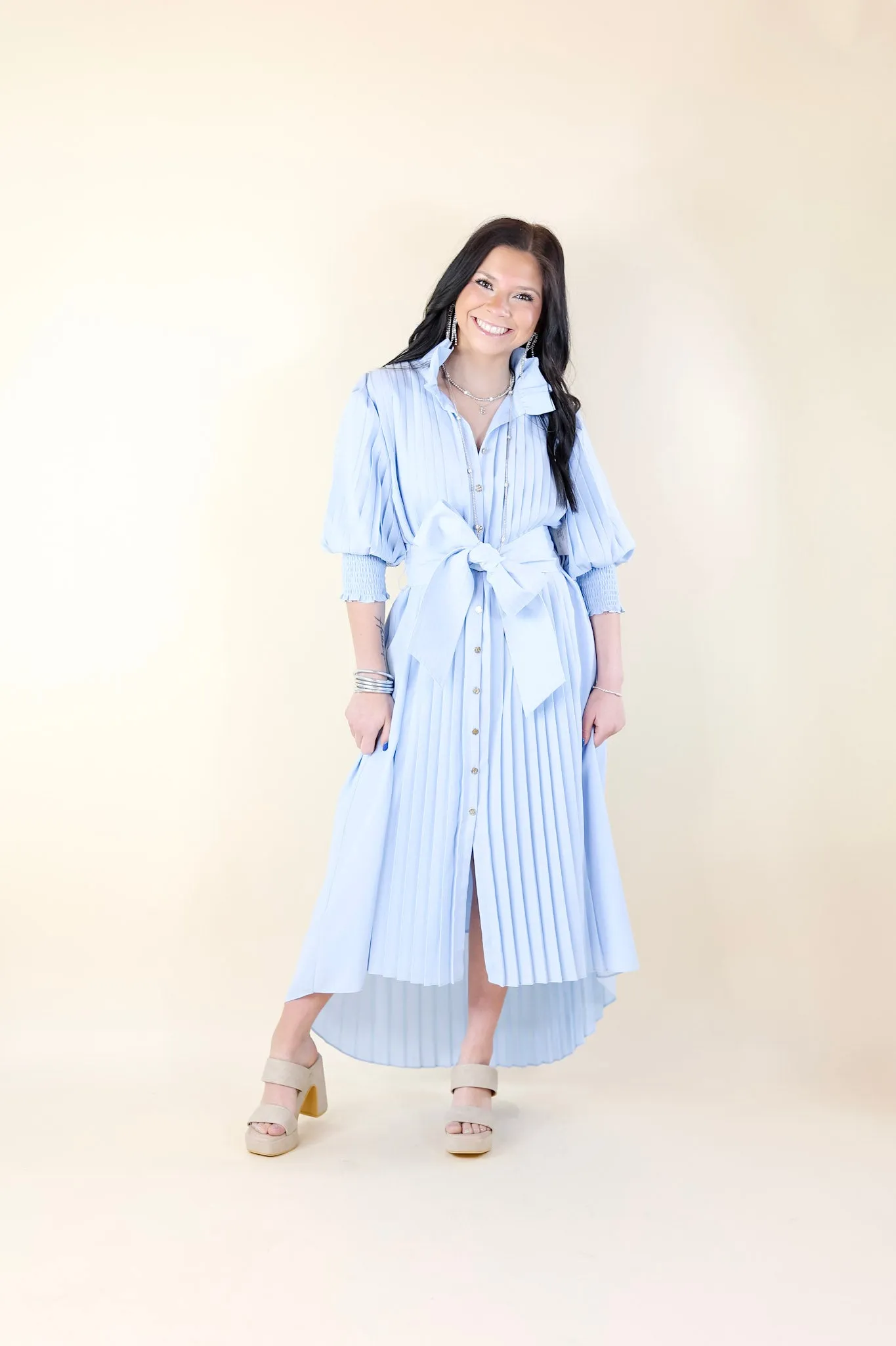 Emily McCarthy | Rowan Dress in Sail (Light Blue)