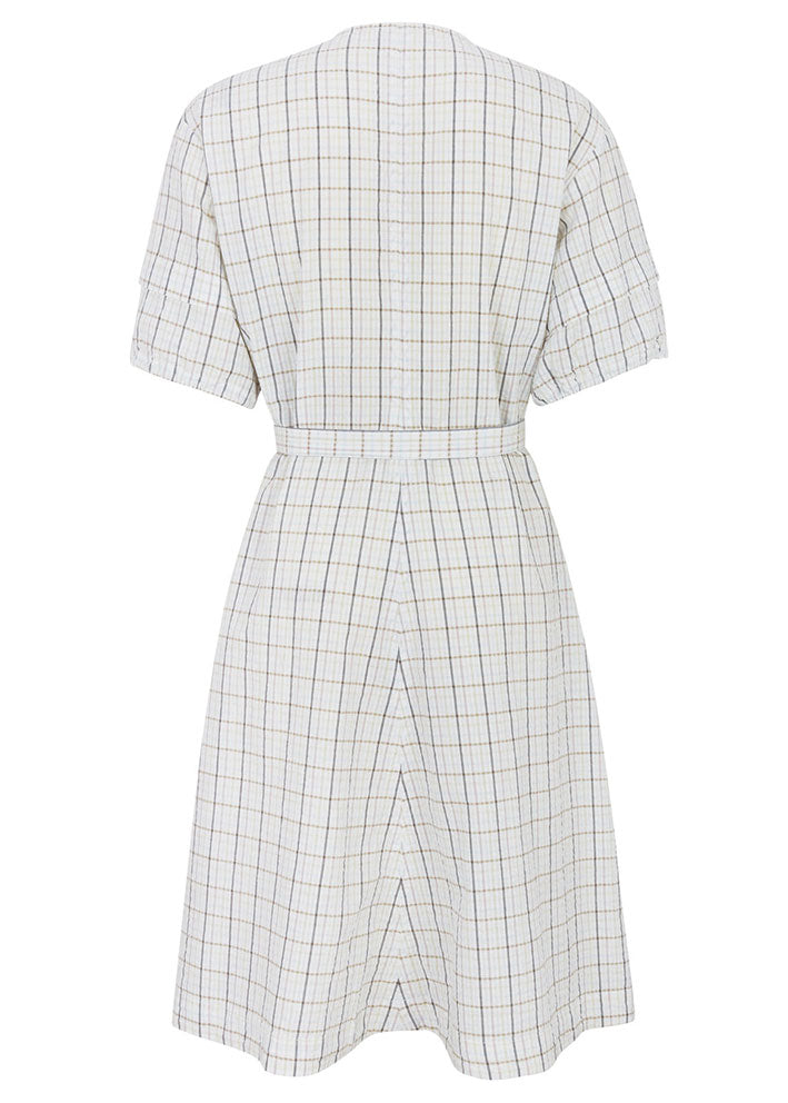 Esmé Studios Betty 2/4 Midi Dress - Kjole - Snow White Checks