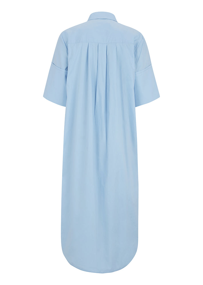 Esmé Studios Christel 2/4 Midi Dress - Kjole - Blue Fog