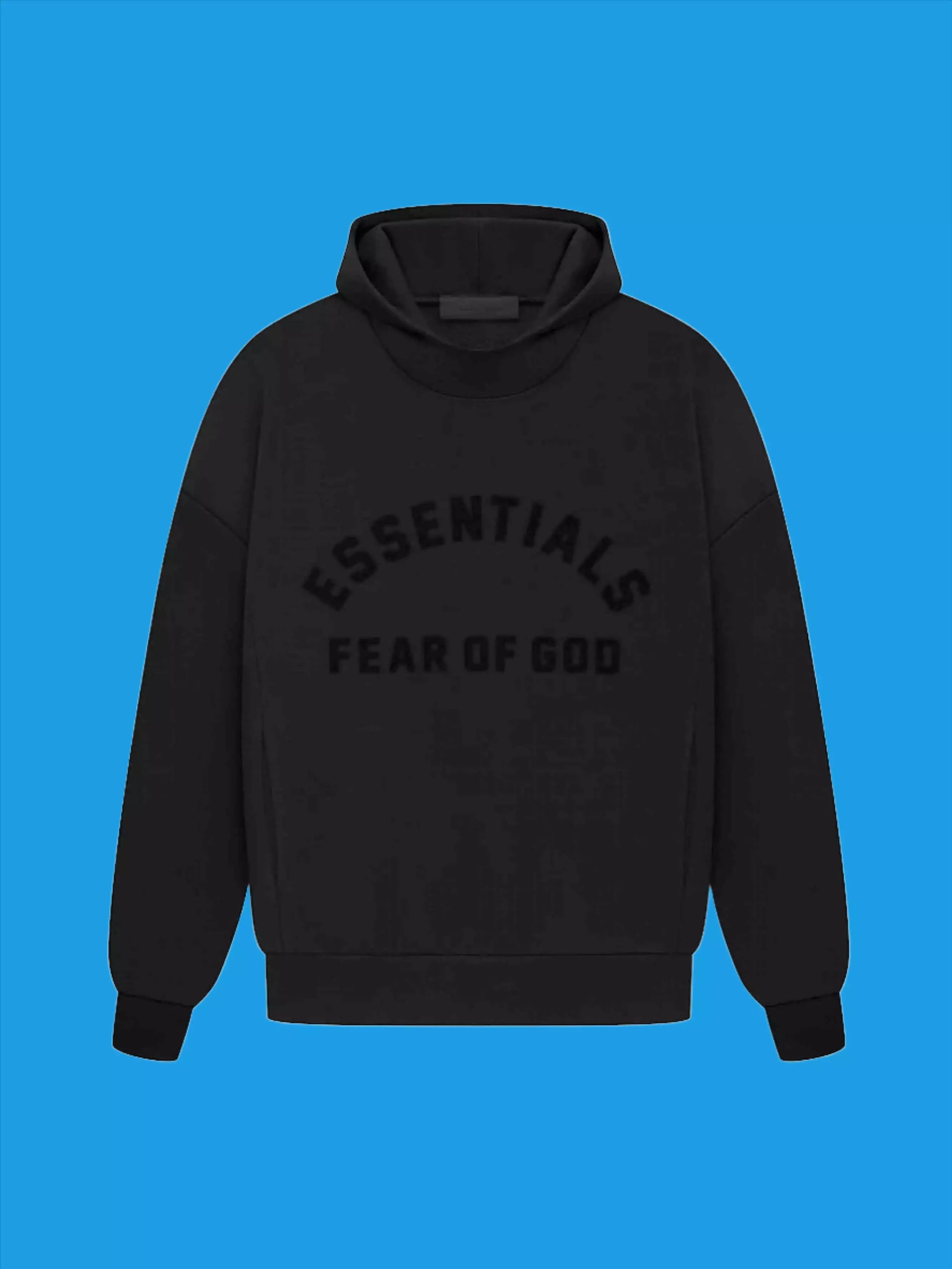 Fear of God Essentials Arch Logo Hoodie Black (SS23)