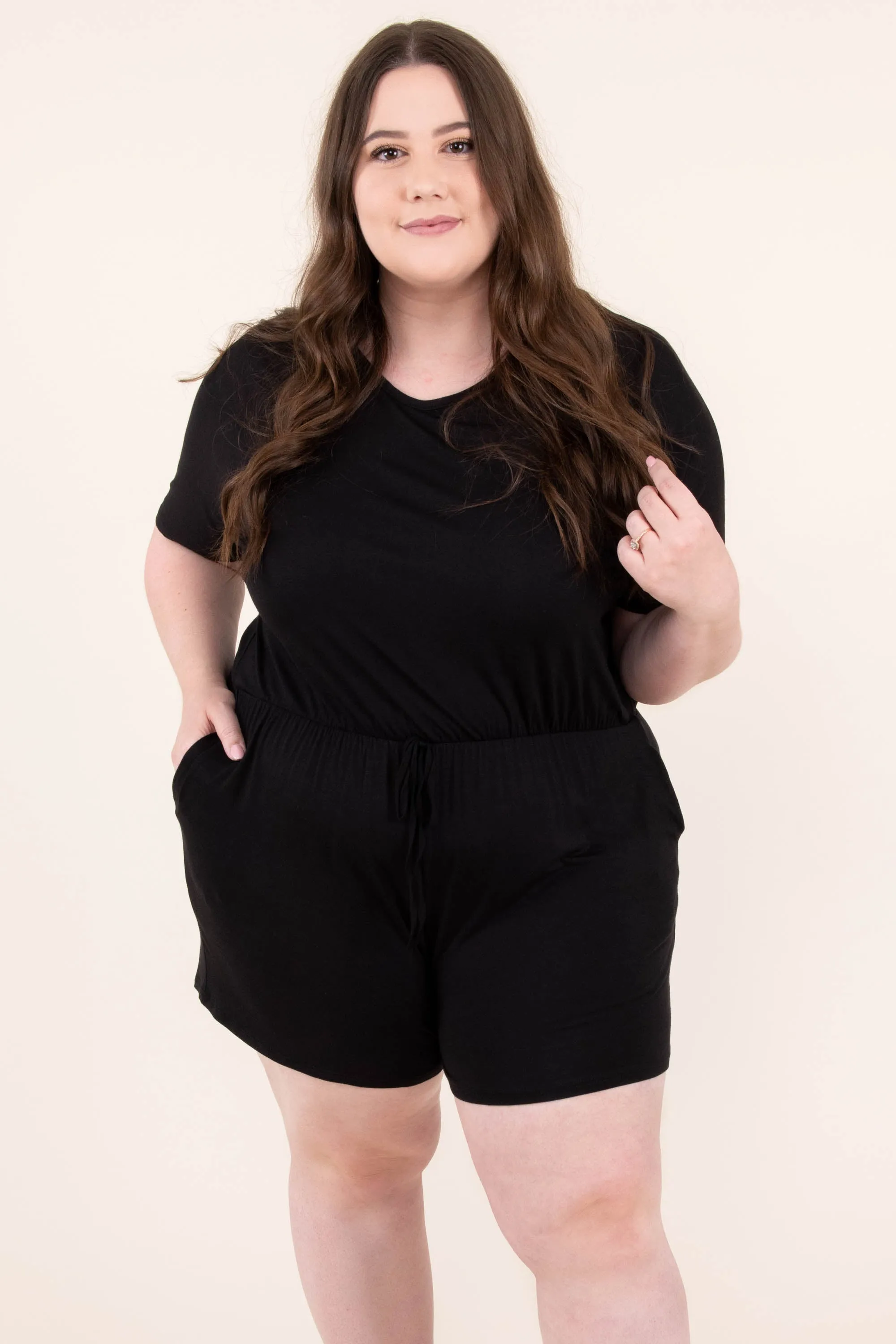 First Memories Romper, Black