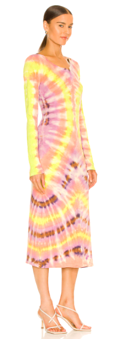 Fitted Tie Dye Dress