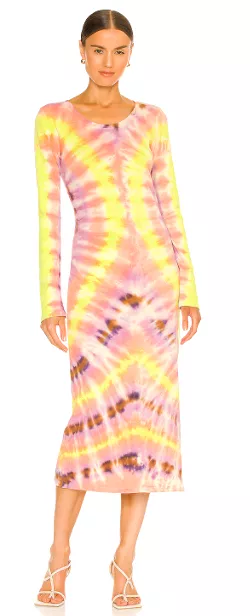 Fitted Tie Dye Dress