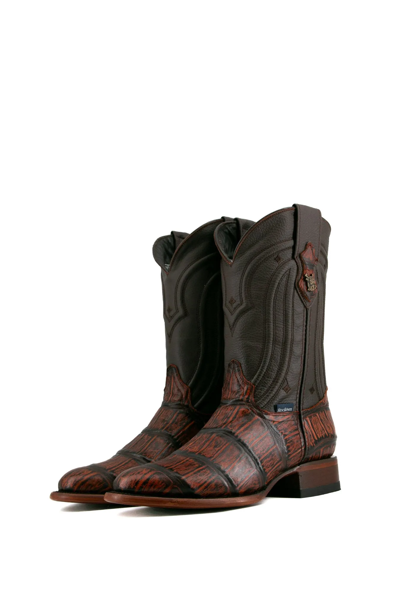 Gator Round Toe Cowboy Boot