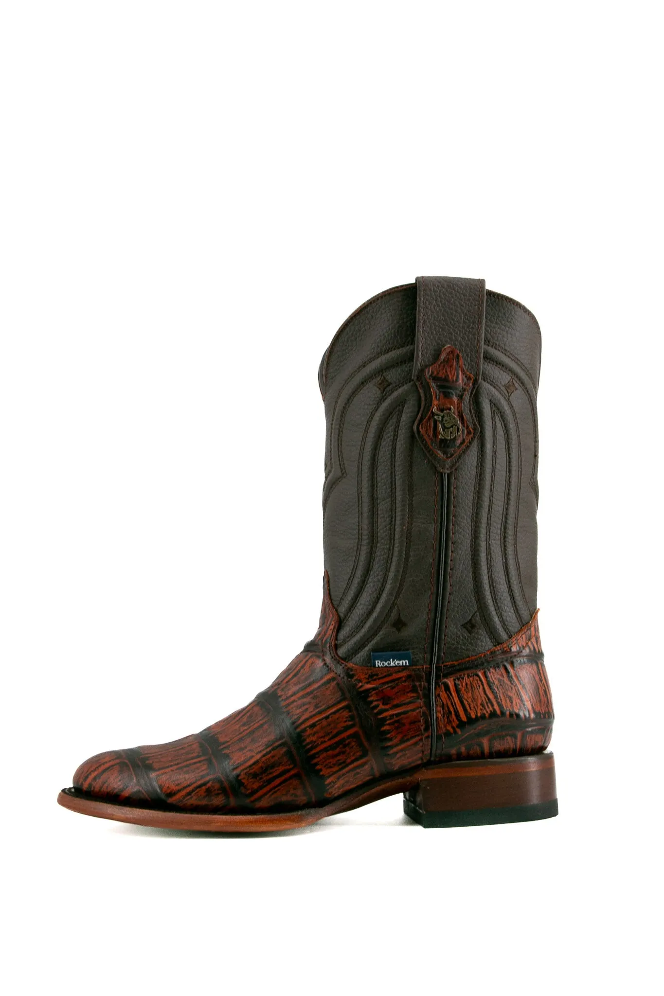 Gator Round Toe Cowboy Boot