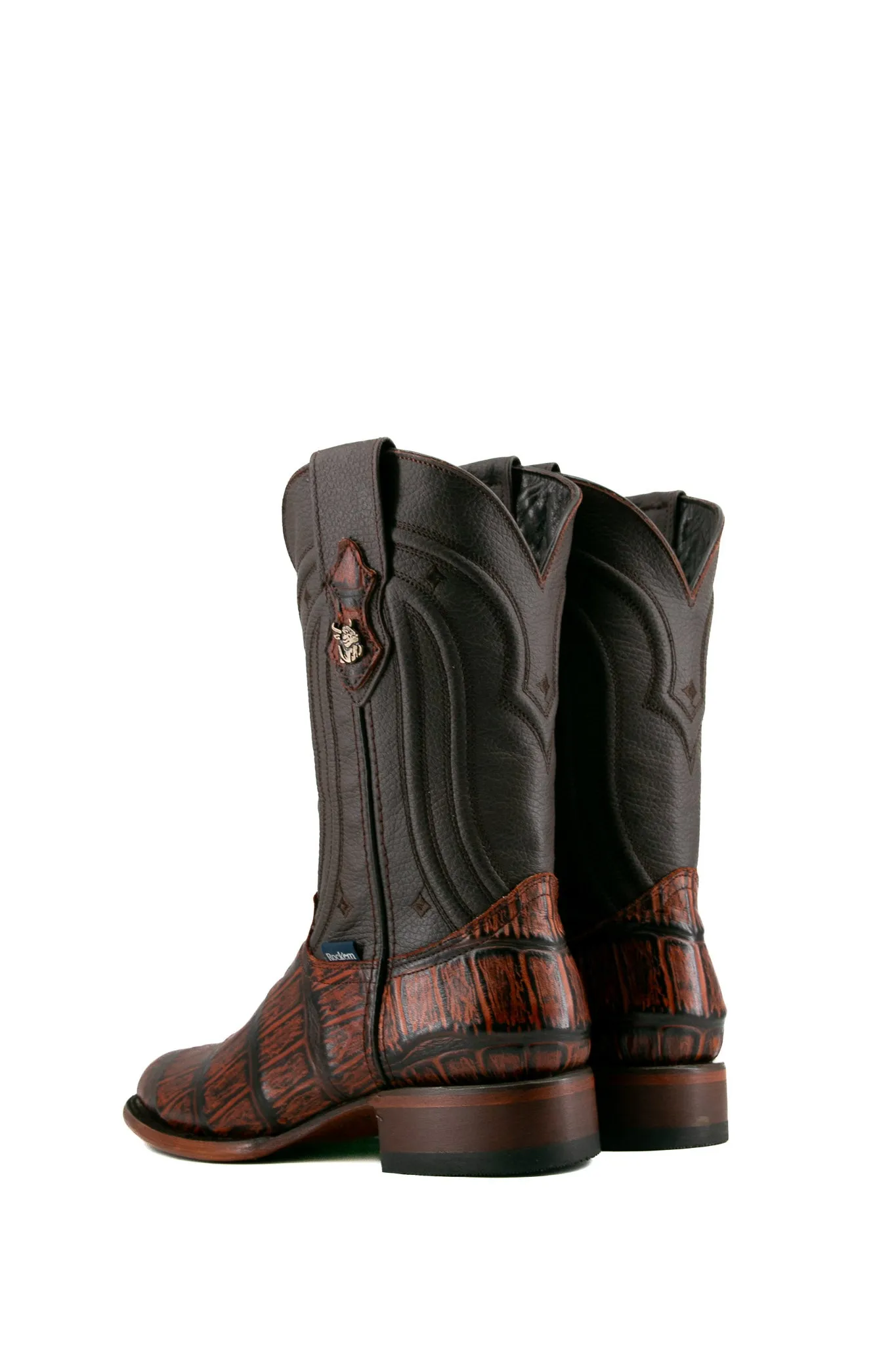 Gator Round Toe Cowboy Boot