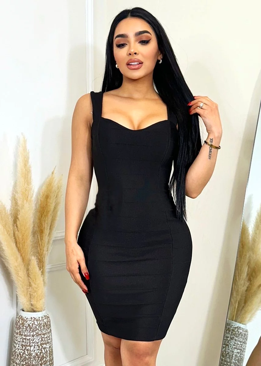 Giane Bandage Dress Black