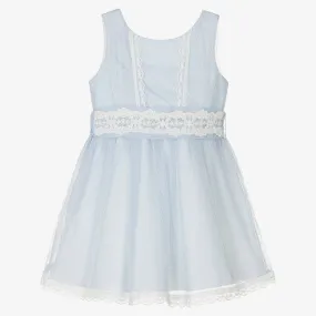 Girls Light Blue Tulle Dress