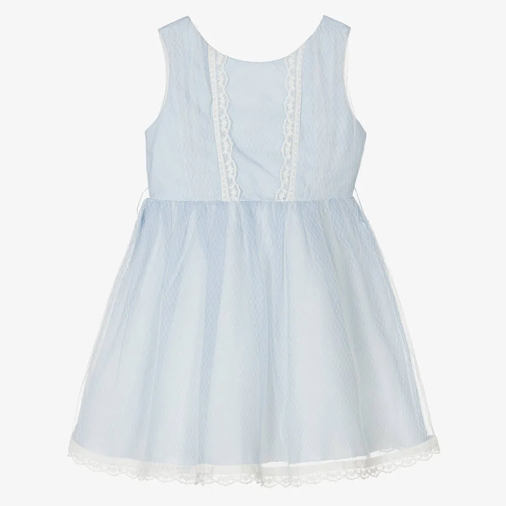 Girls Light Blue Tulle Dress