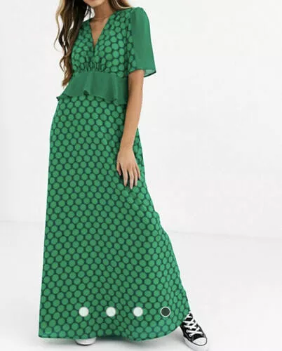 Gloria Green Hexagon Dress