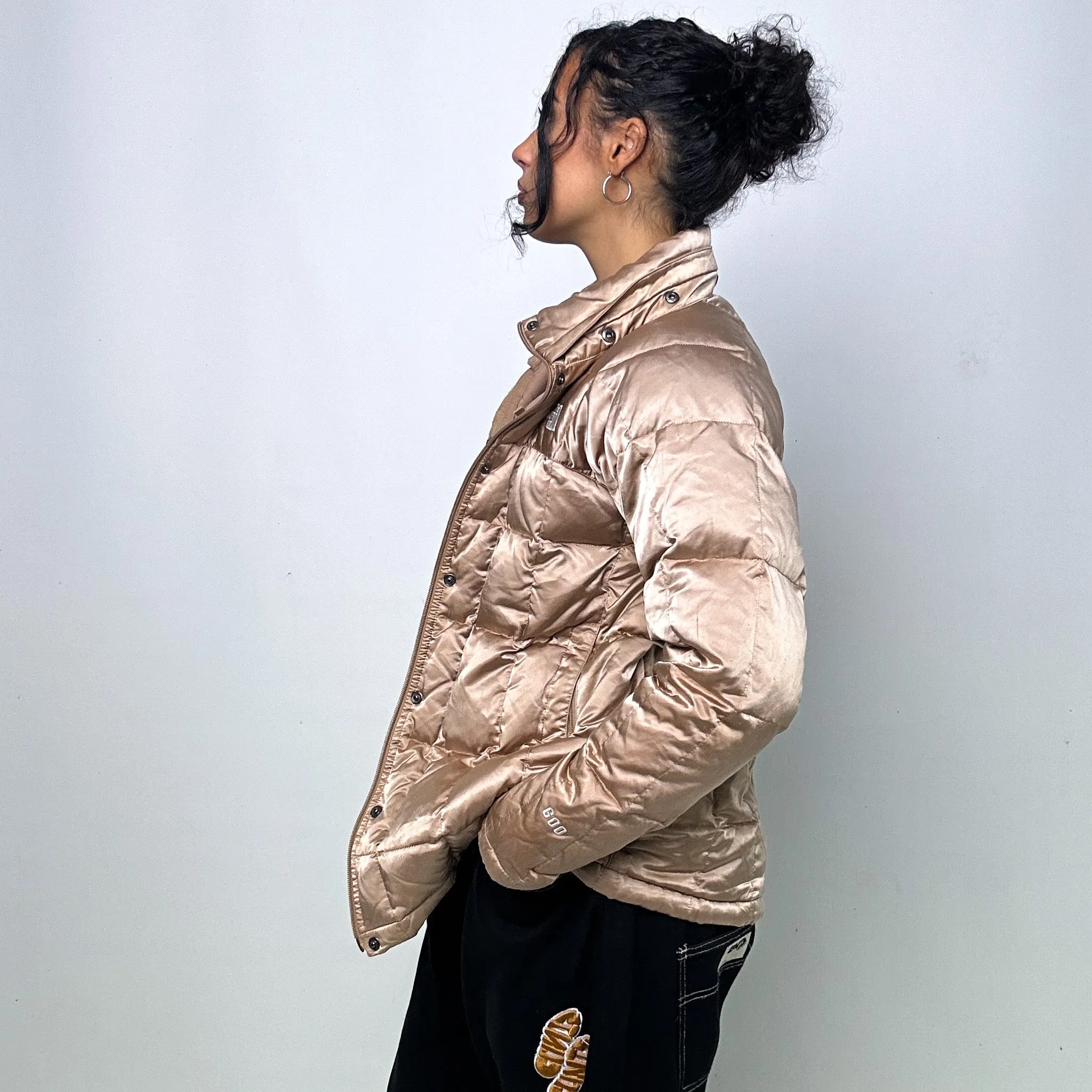 Gold y2ks The North Face Puffer Jacket Coat (S)