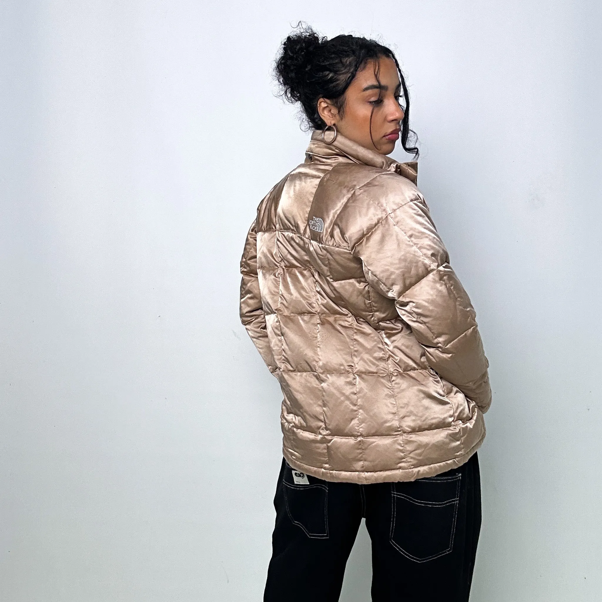 Gold y2ks The North Face Puffer Jacket Coat (S)