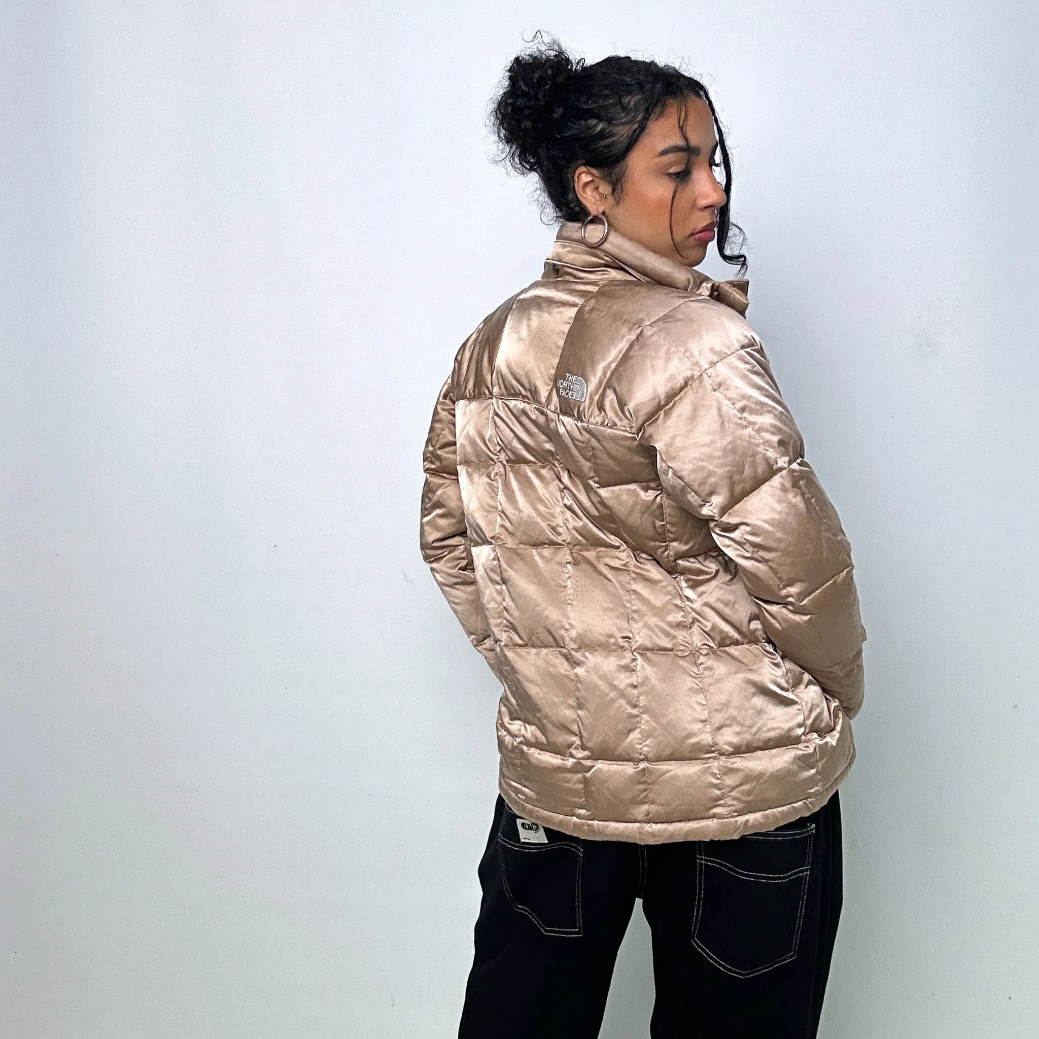 Gold y2ks The North Face Puffer Jacket Coat (S)