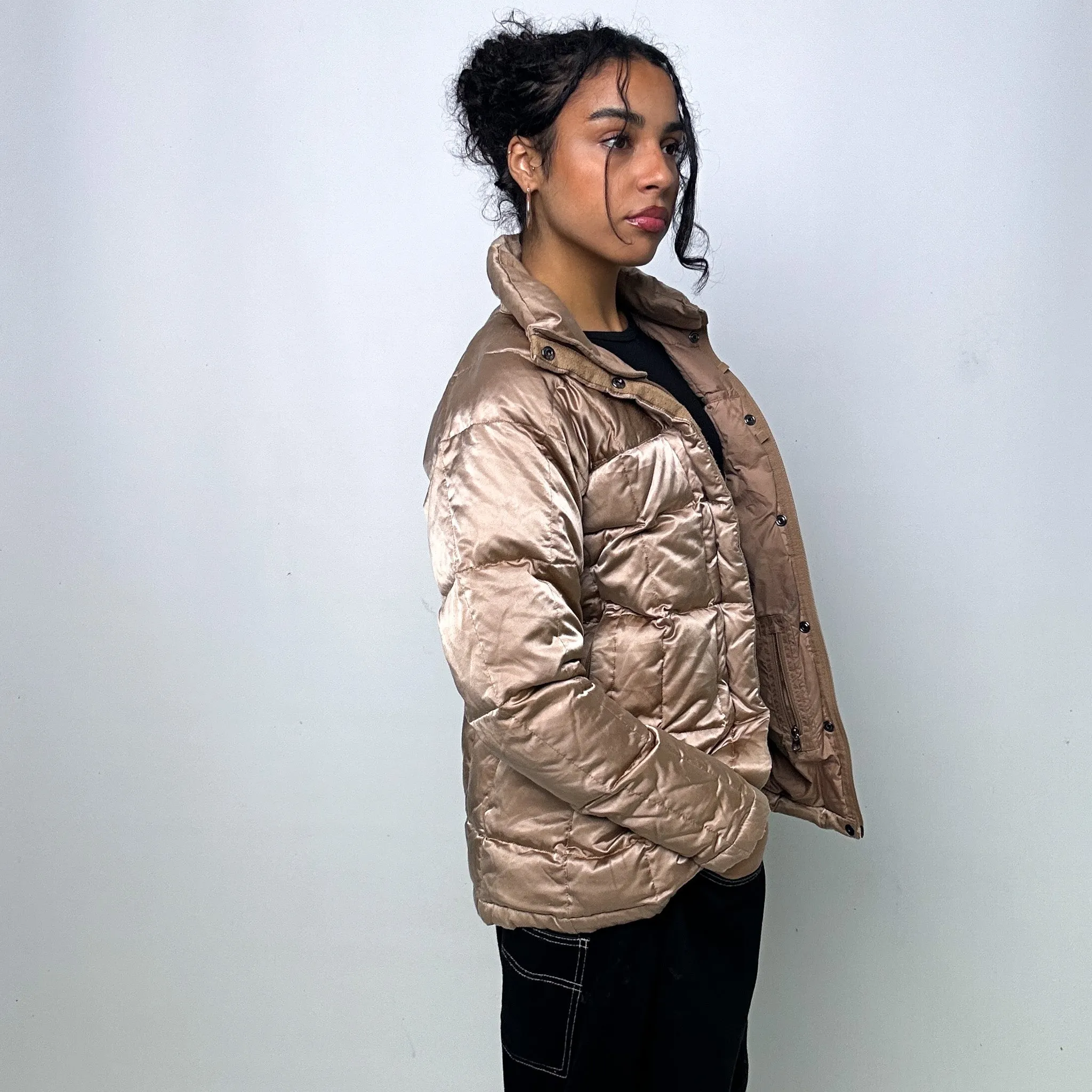 Gold y2ks The North Face Puffer Jacket Coat (S)