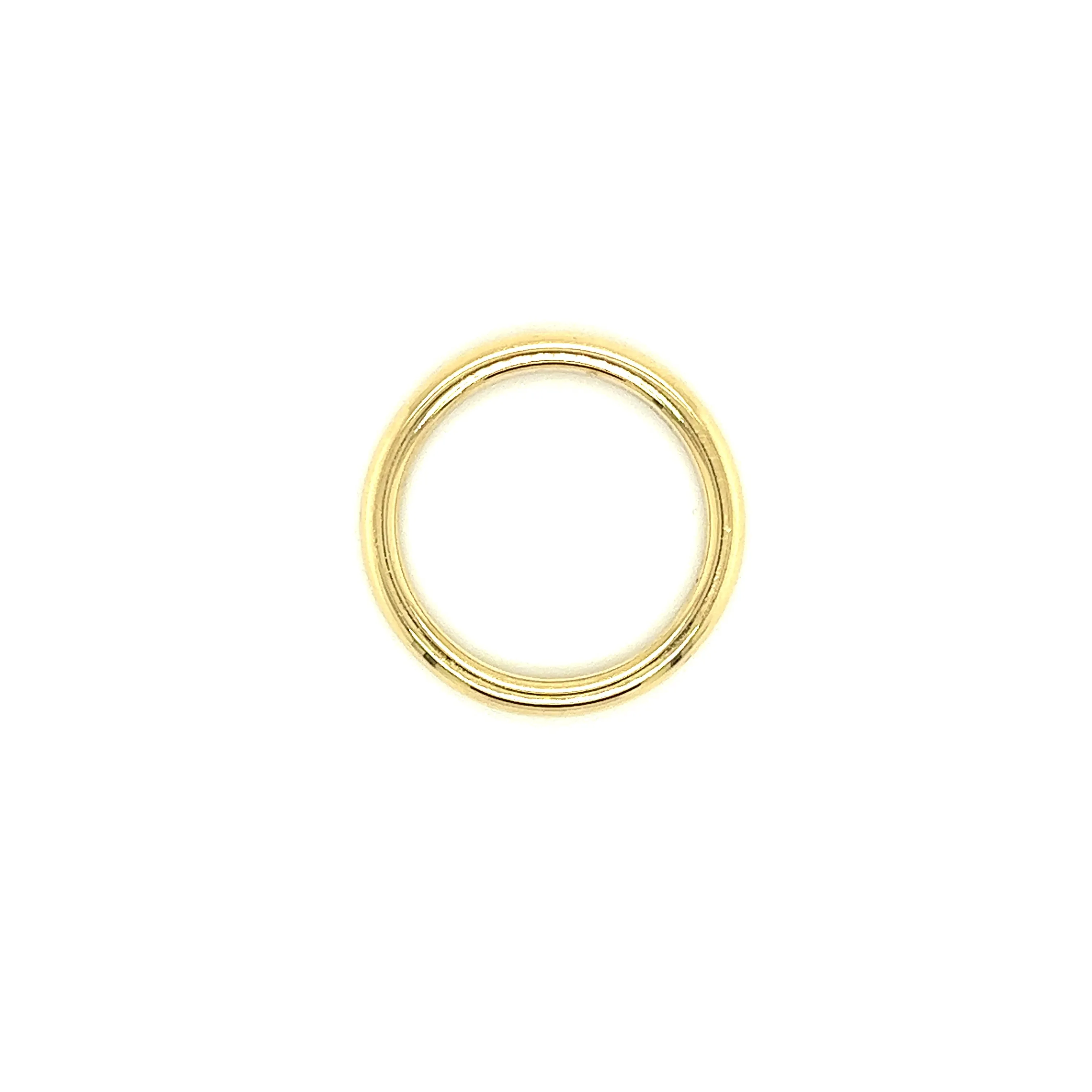 Half Round 2.5mm Ring with Comfort Fit in 14K Yellow Gold