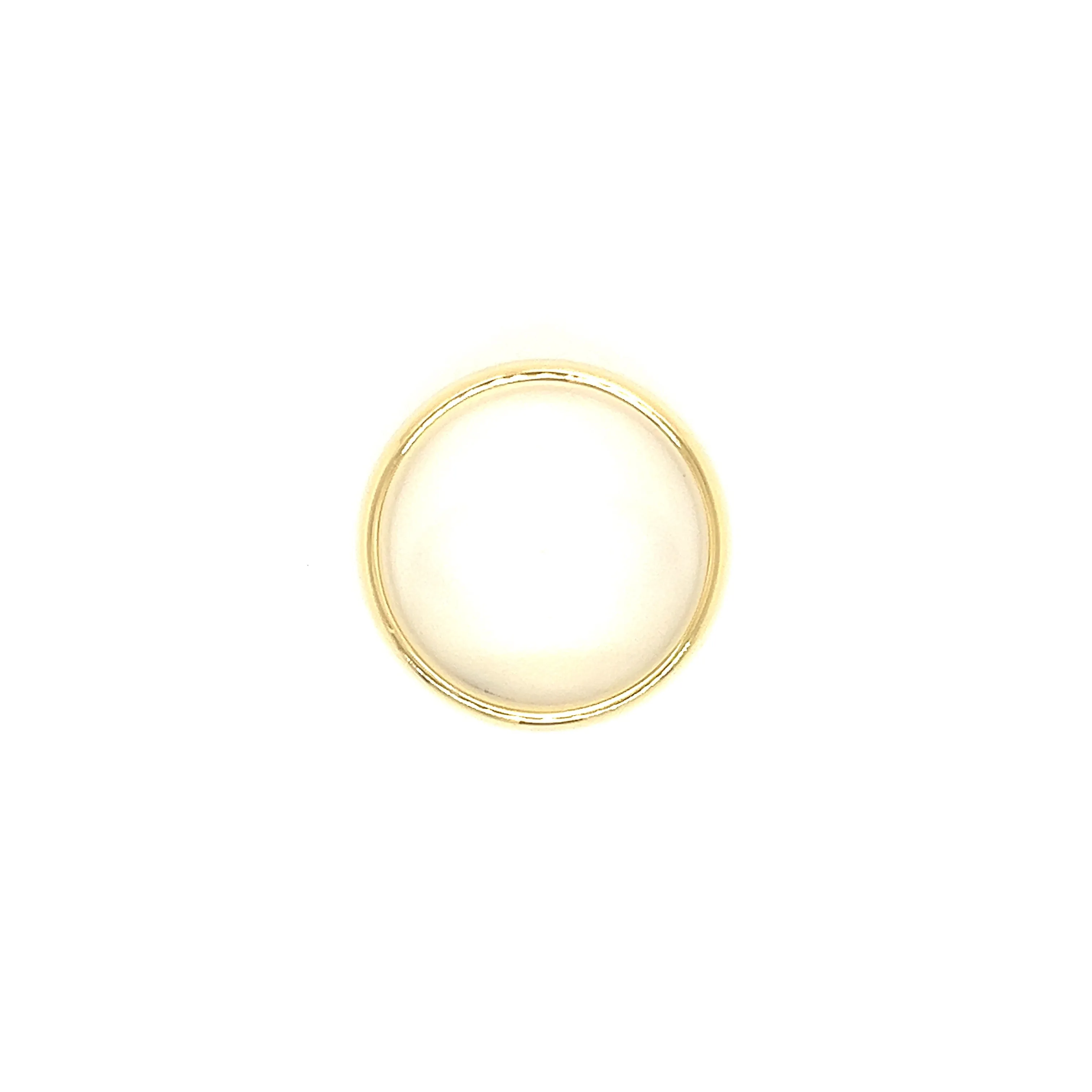 Half Round 8mm Ring with Standard Fit in 14K Yellow Gold