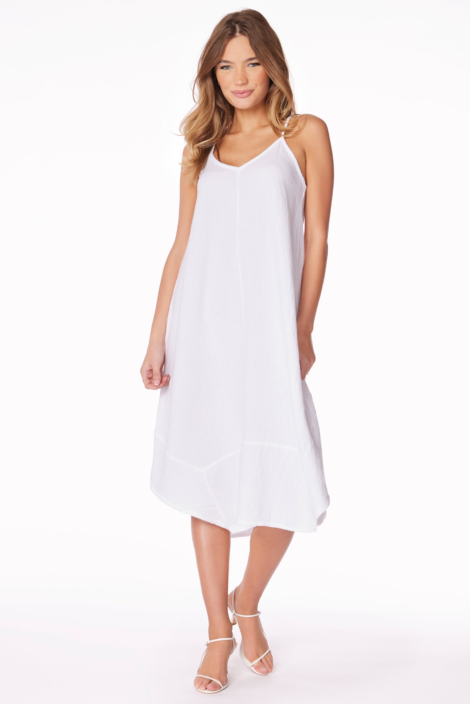 HANDKERCHIEF HEM MAXI DRESS