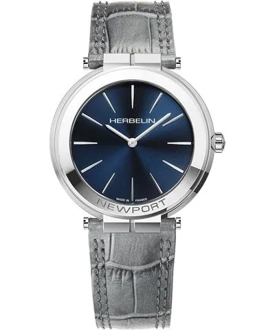 HERBELIN MEN'S NEWPORT SLIM (40M BLUE DIAL / ANTHRACITE WATCH