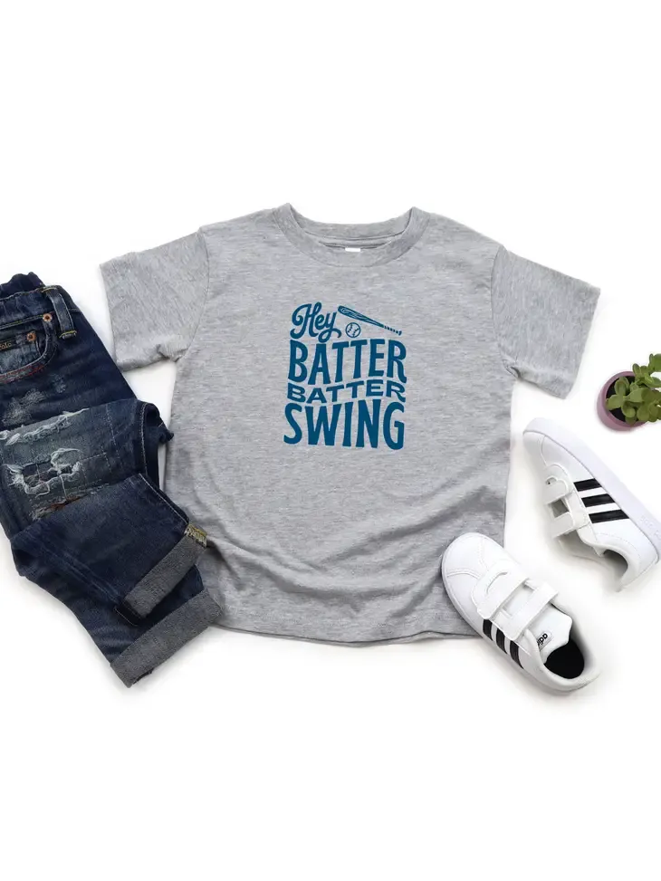 Hey Batter Batter Gray T-Shirt