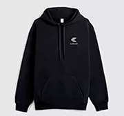 Hoodie Black with Off-White Logo