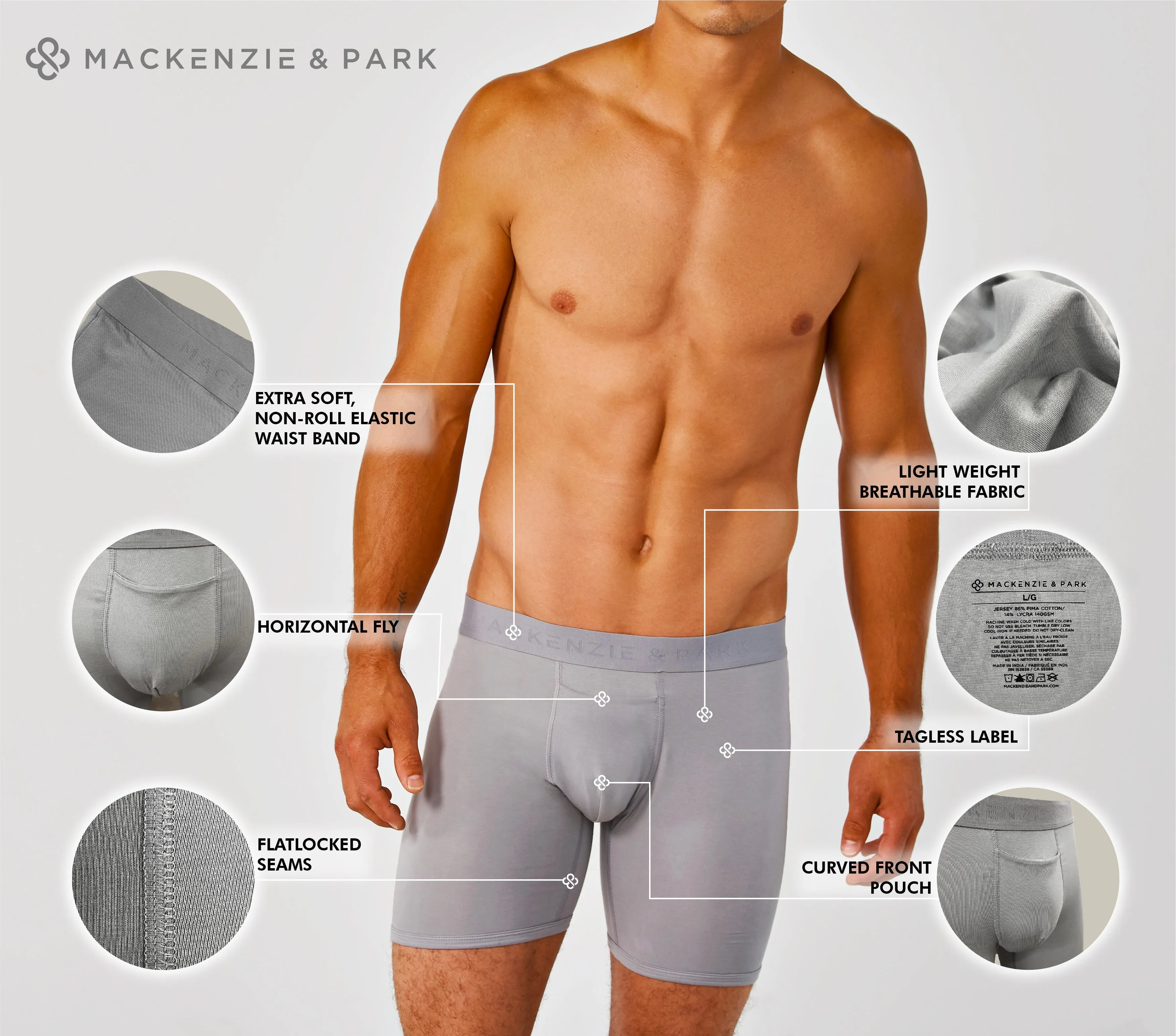 Horizontal Fly Boxer Brief