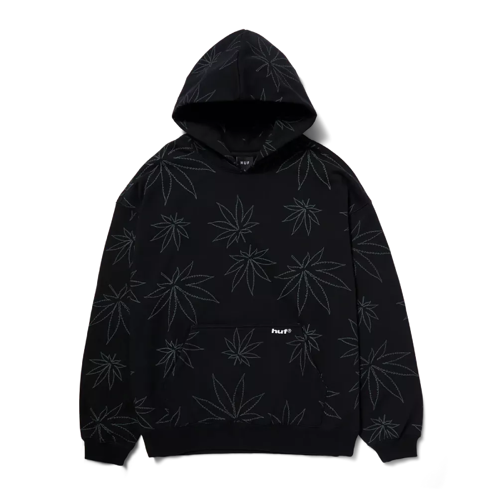 HUF Plantlife Fleece Hoodie Black