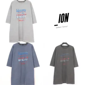 IONSEOUL  |Unisex Street Style Logo T-Shirts