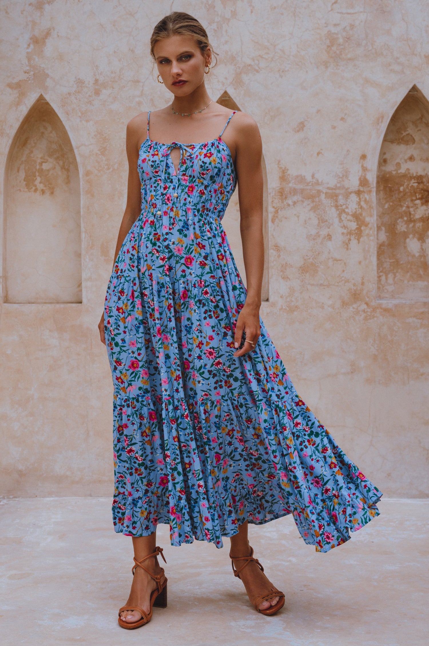 Isadora Tiered Maxi Dress