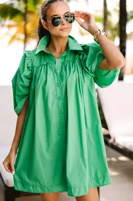 It's Always For You Kelly Green Babydoll Dress