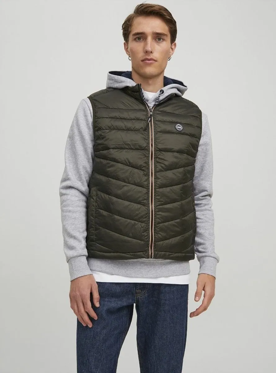 Jack & Jones Hero Puffer Bodywarmer Gilet Rosin