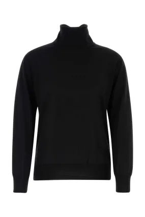 Jil Sander Black Wool Sweater