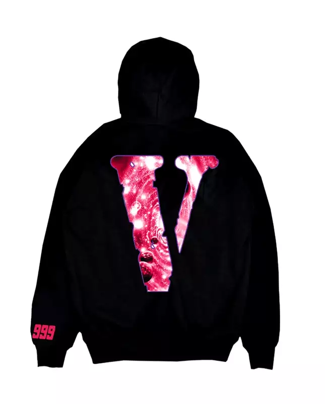 Juice Wrld x Vlone Galaxy Hoodie Black