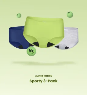 (Kit Item) First Period Kit LP Lemon Night Sky/Limeade/Heather Grey 3-Pack | Boyshort