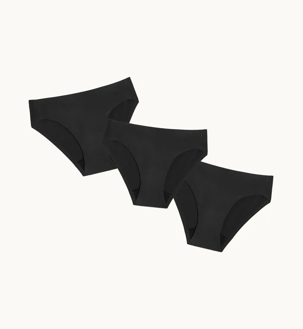 (KIT ITE SUMMER ESSENTIALS LEAKPROOF UNDERWEAR LTD COLOR BLACK 3-PACK | BOYSHORT