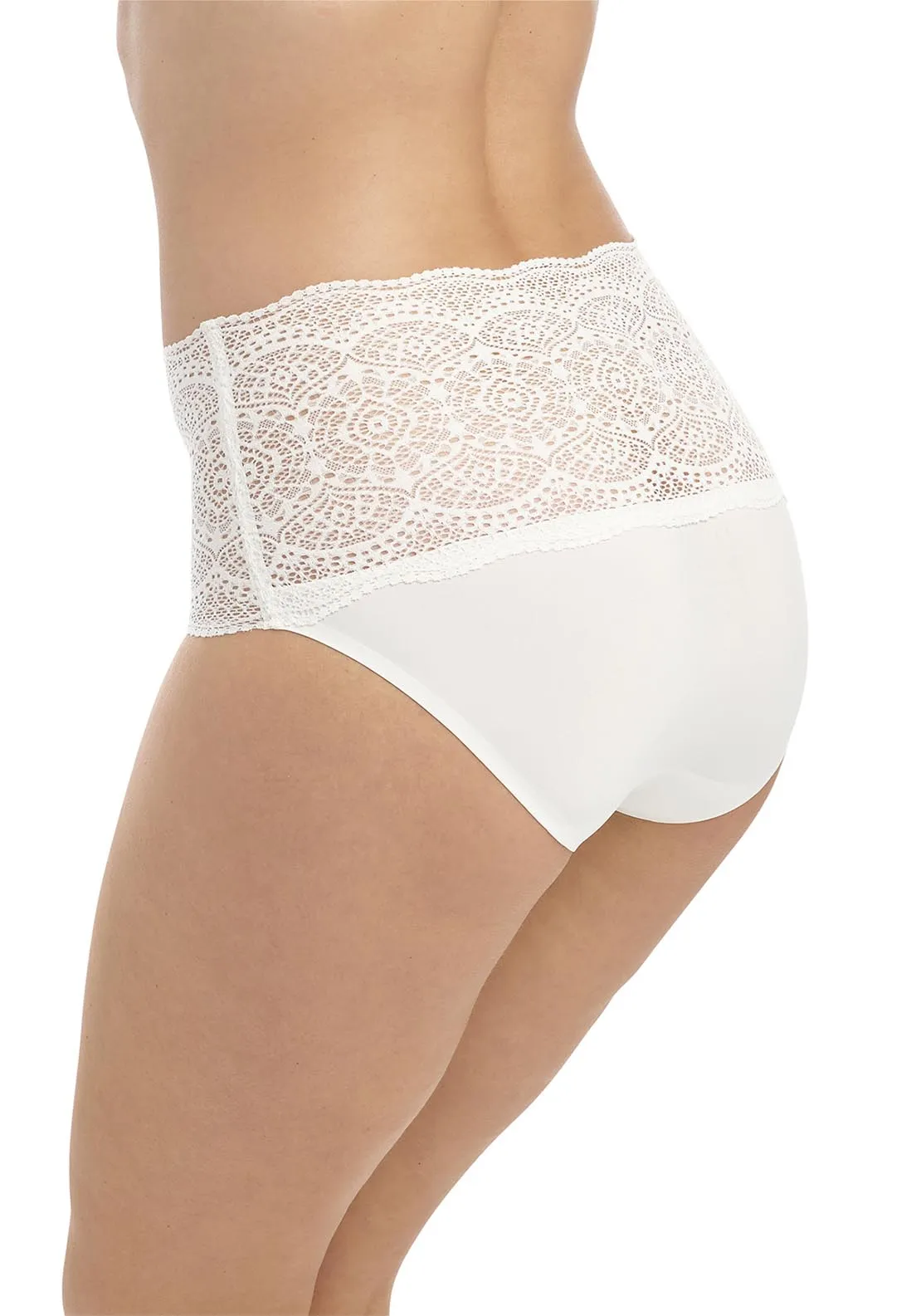 Lace Ease Invisible Stretch Full Briefs - Ivory