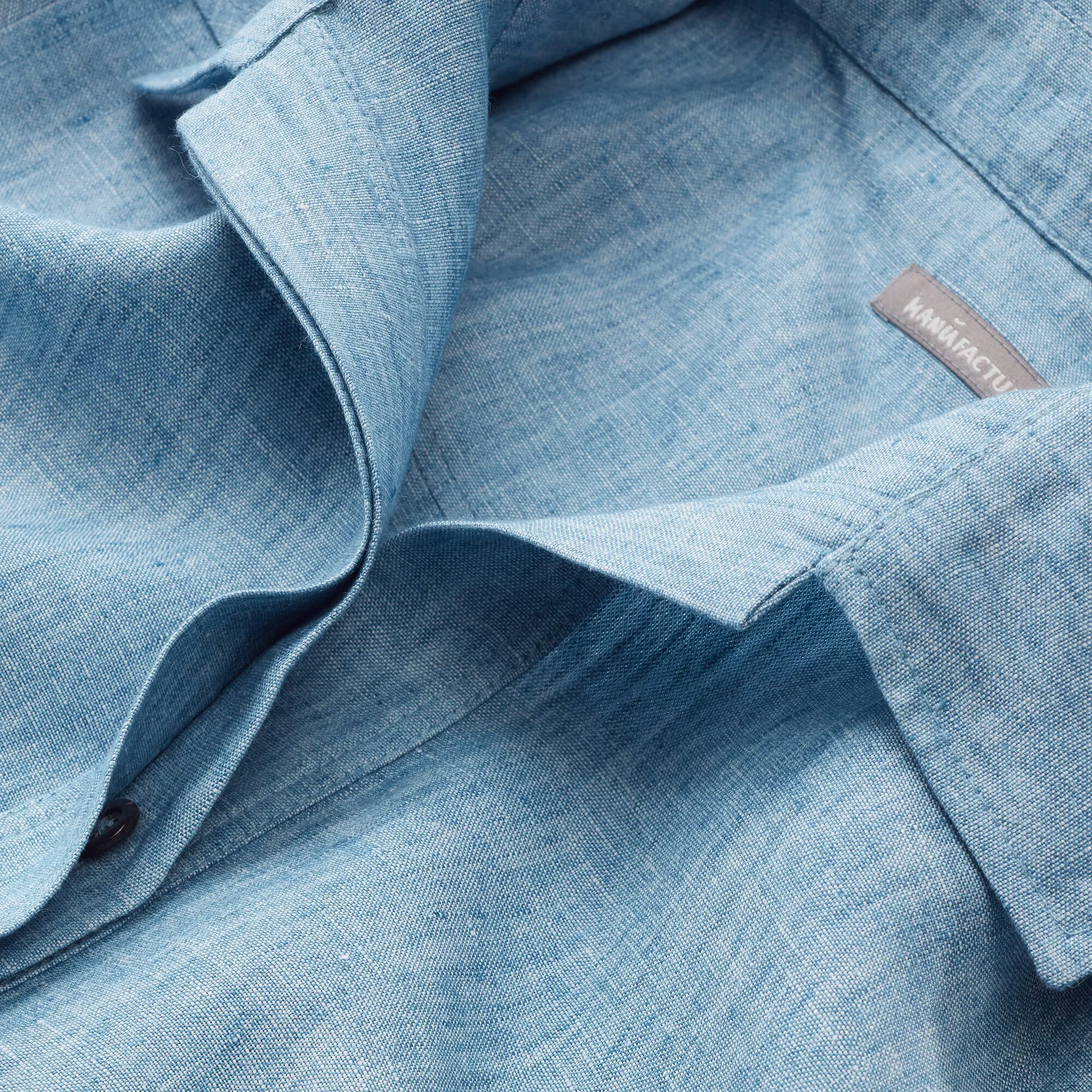 Linen dress, Light blue | Manufactum