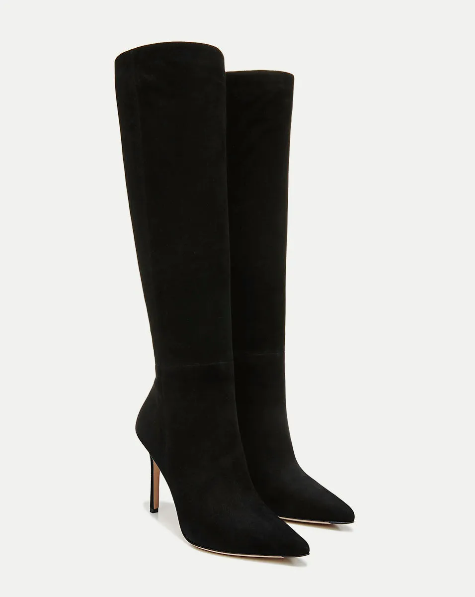 Lisa Suede Tall Boot | Wide-Calf