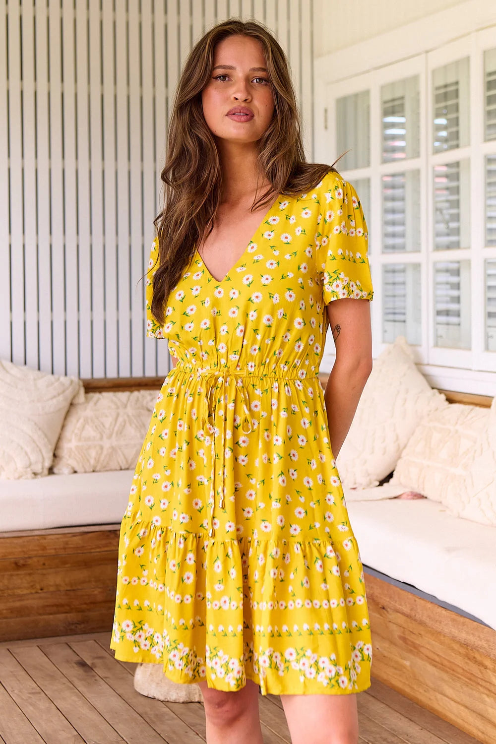 Lolana Mini Dress - Sunshine Daisy Collection