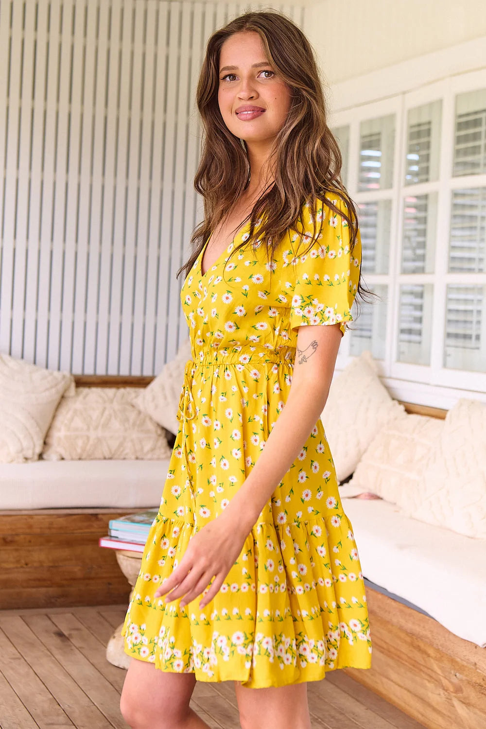 Lolana Mini Dress - Sunshine Daisy Collection