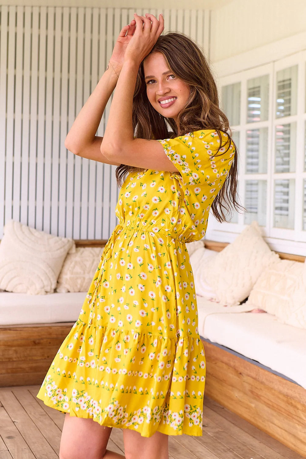 Lolana Mini Dress - Sunshine Daisy Collection