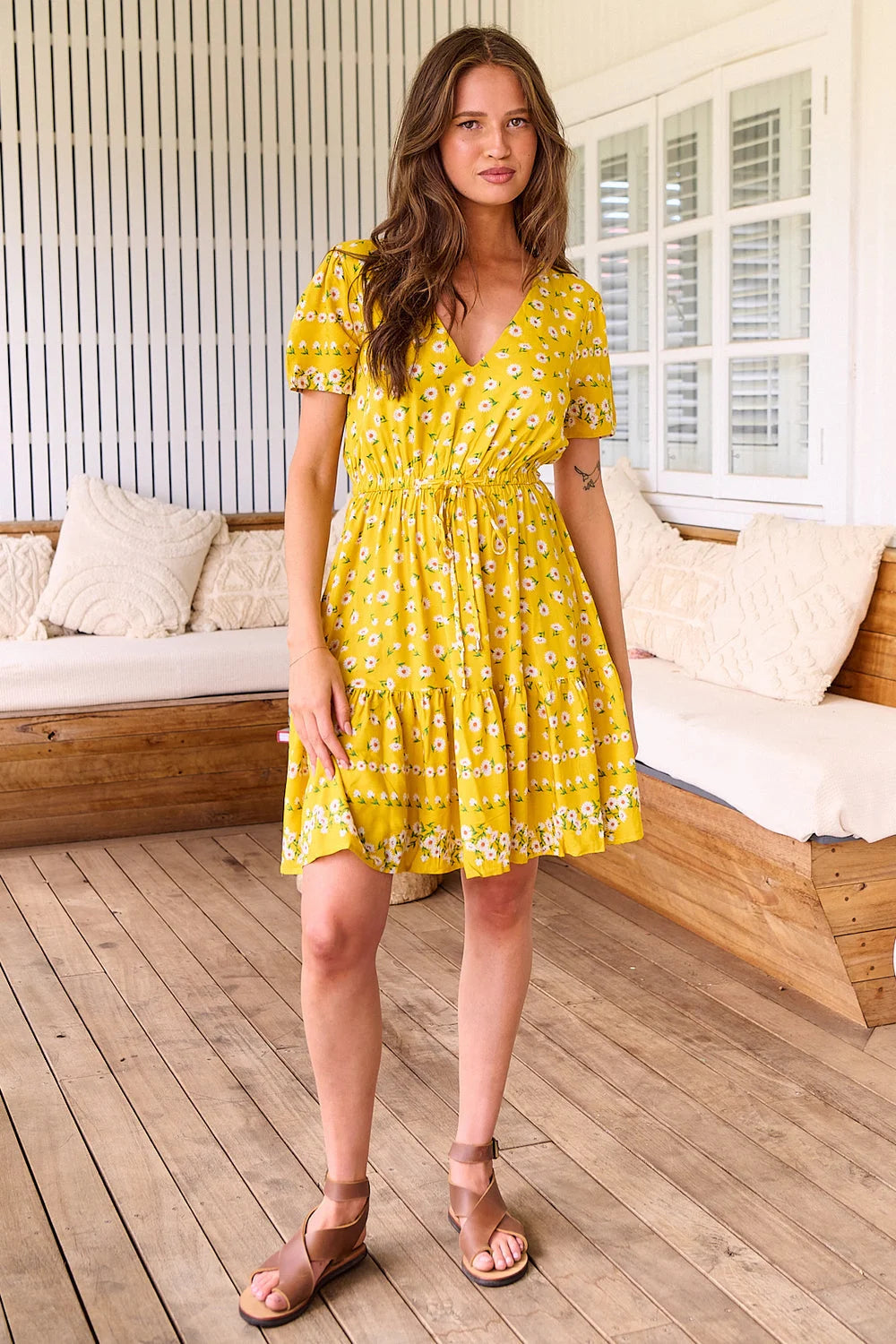 Lolana Mini Dress - Sunshine Daisy Collection