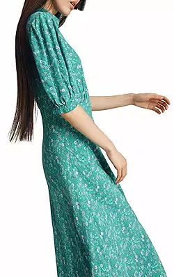 Luella Floral Green Dress