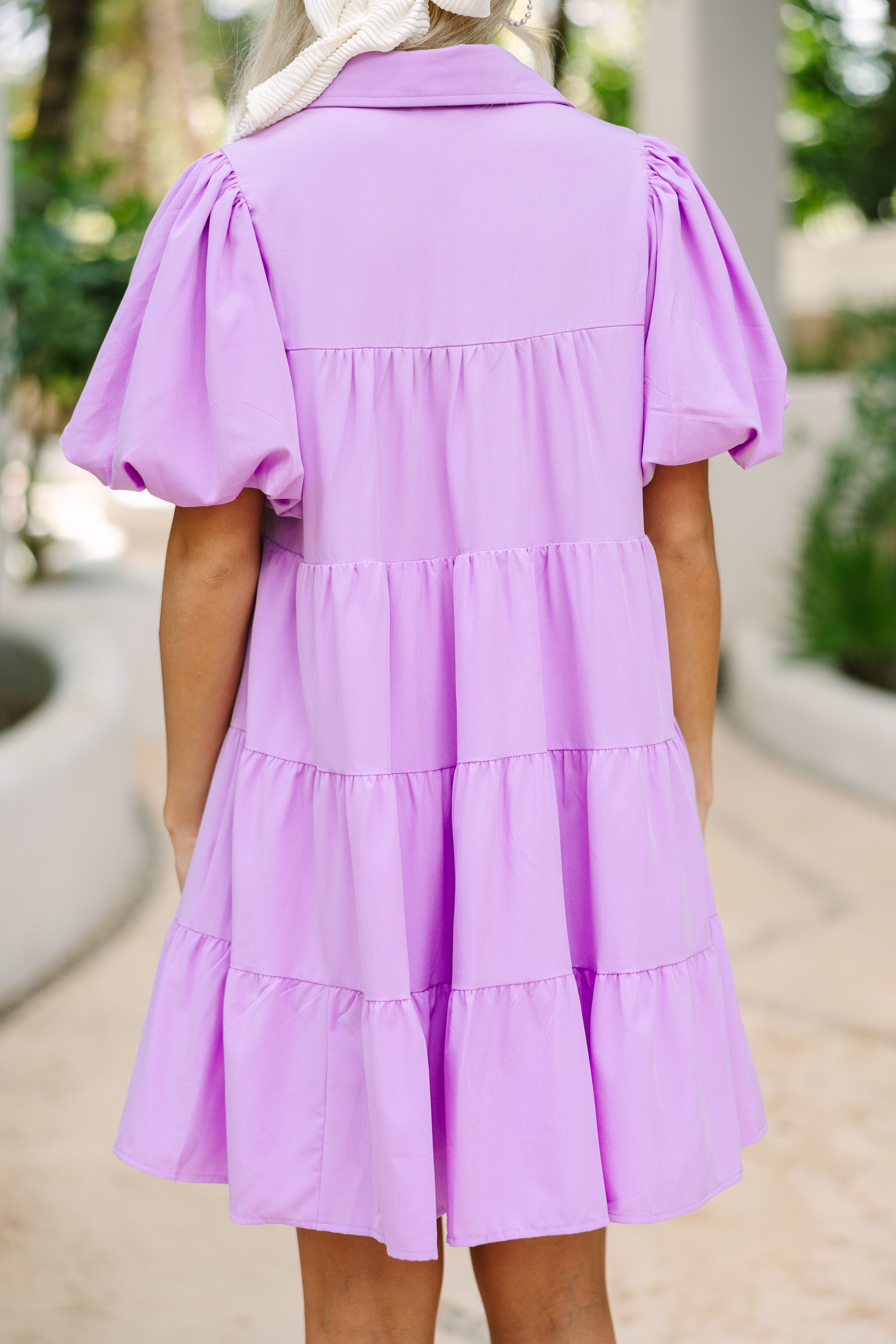 Make It So Lavender Purple Babydoll Dress