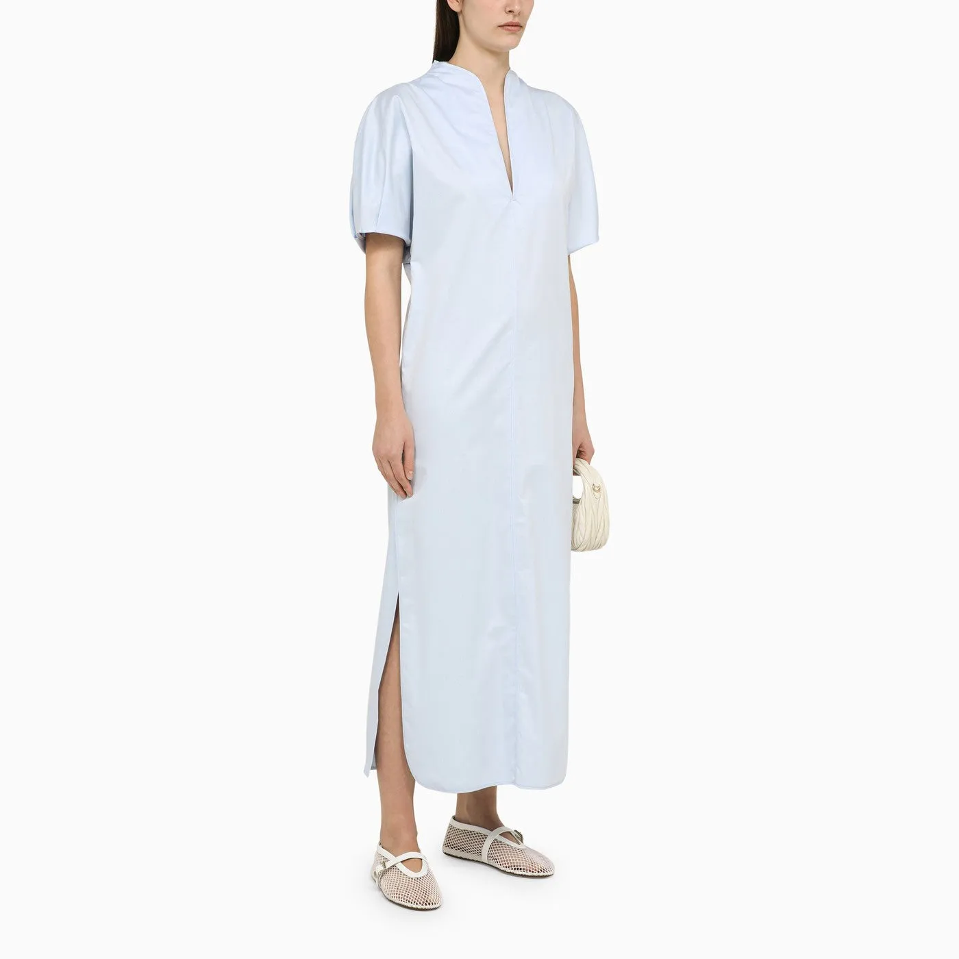 Margaux Lönnberg    Margaux Lönnberg Light Blue Cotton Long Vic Dress