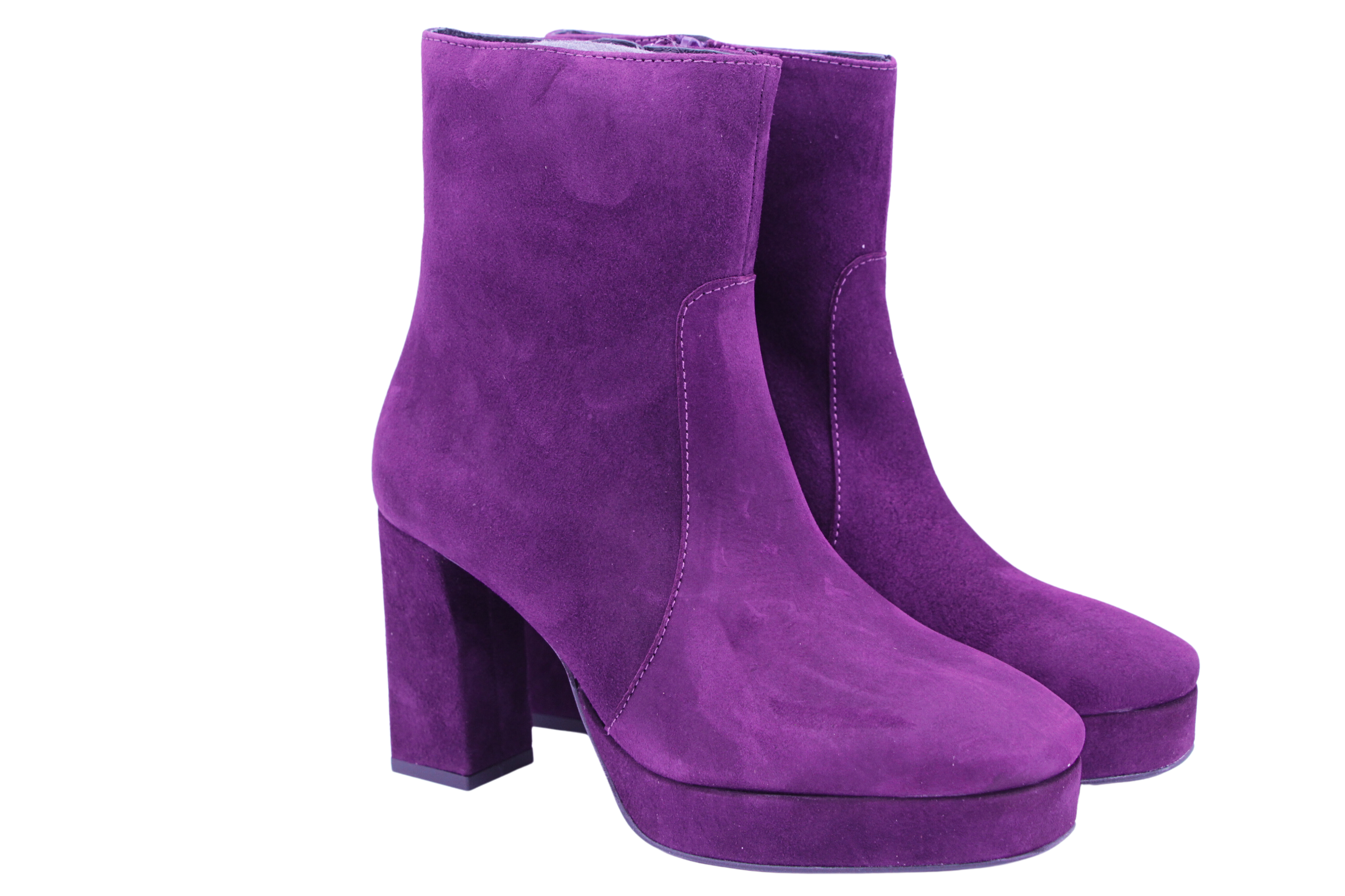 Marian Purple Suede Platform Ankle boot