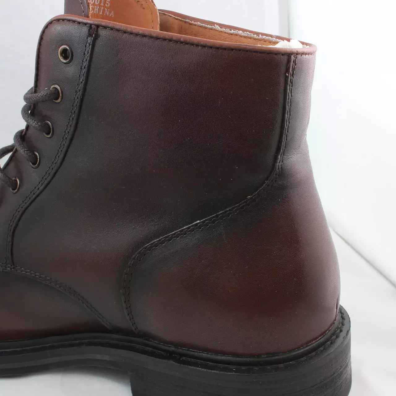 Mens Office Barnsley Toecap Ankle Boots Brown Leather